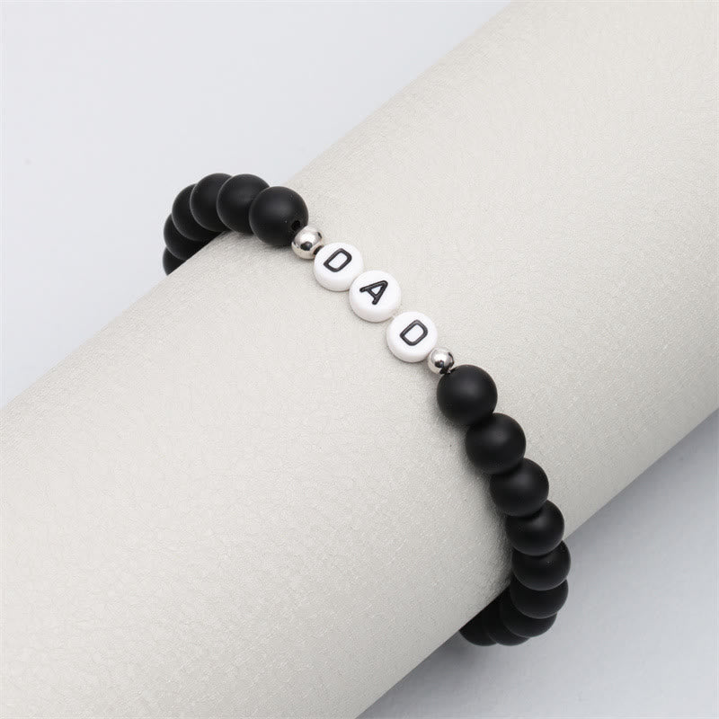 Olivenorma "DAD" Chakra Natural Stone Beaded Bracelet - image 7