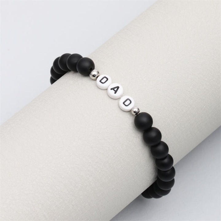 Olivenorma "DAD" Chakra Natural Stone Beaded Bracelet - image 7