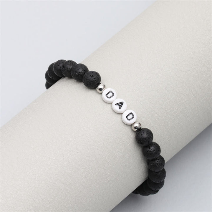 Olivenorma "DAD" Chakra Natural Stone Beaded Bracelet - image 3