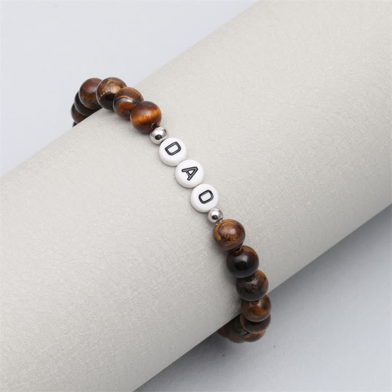Olivenorma "DAD" Chakra Natural Stone Beaded Bracelet - image 15
