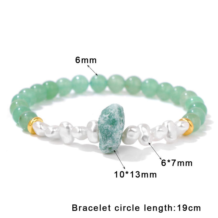 Olivenorma 6mm Irregular Natural Crystal Beads Bracelet - image 28