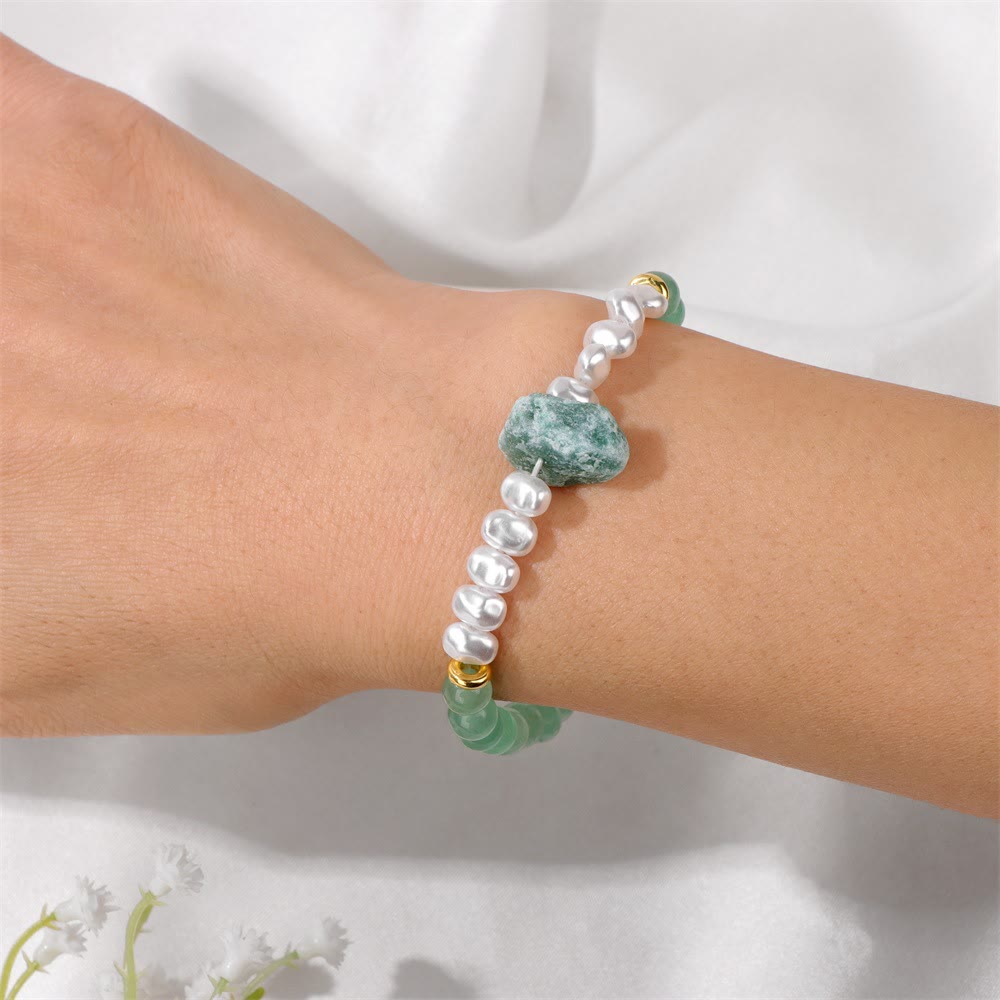 Olivenorma 6mm Irregular Natural Crystal Beads Bracelet - image 15