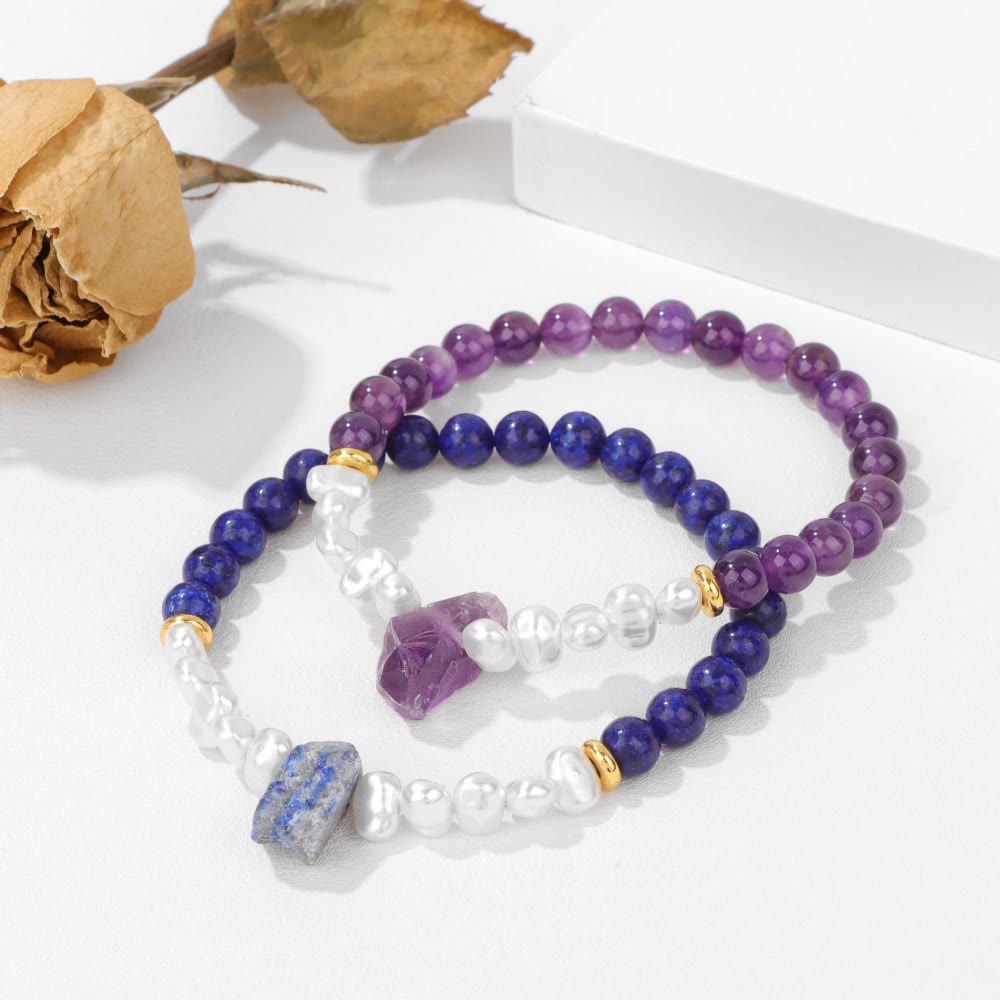Olivenorma 6mm Irregular Natural Crystal Beads Bracelet - image 29