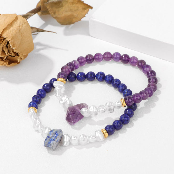 Olivenorma 6mm Irregular Natural Crystal Beads Bracelet - image 29