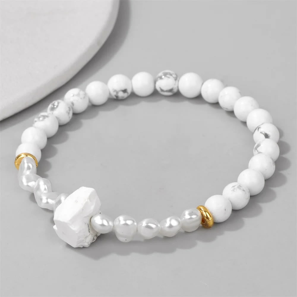 Olivenorma 6mm Irregular Natural Crystal Beads Bracelet - image 26