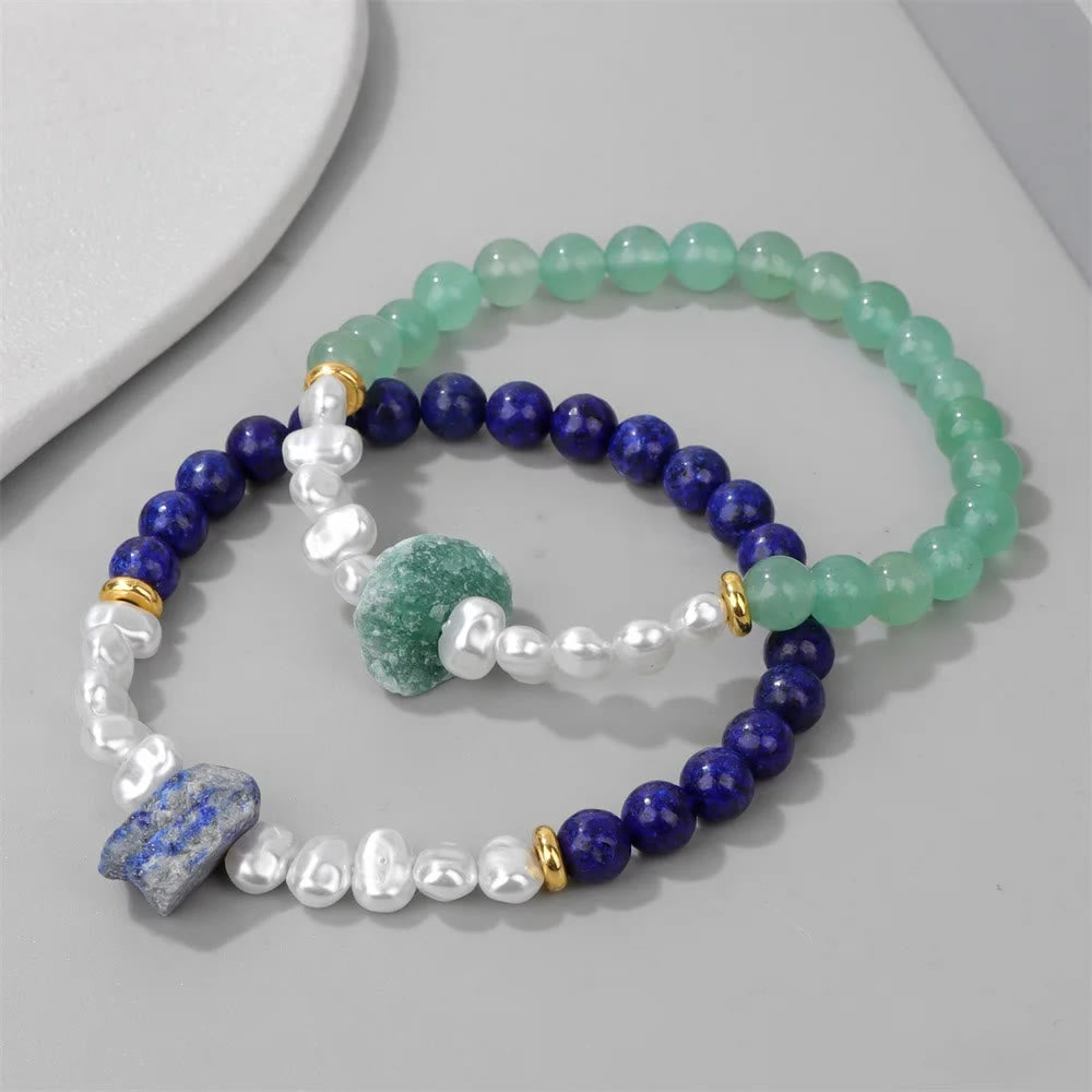 Olivenorma 6mm Irregular Natural Crystal Beads Bracelet - image 30