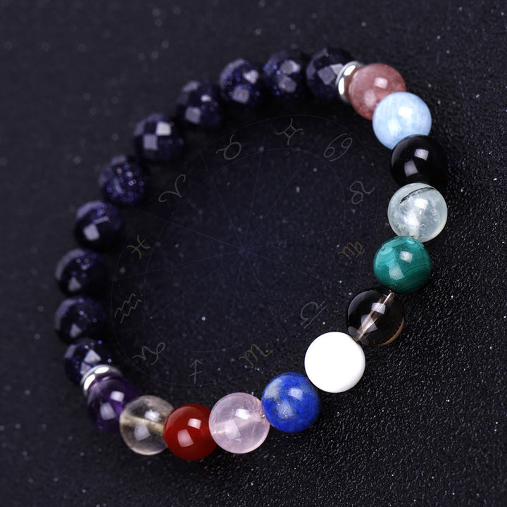 Olivenorma Blue Sandstone Zodiac Protection and Healing Bracelet - Zodiac Lucky Stone - image 0