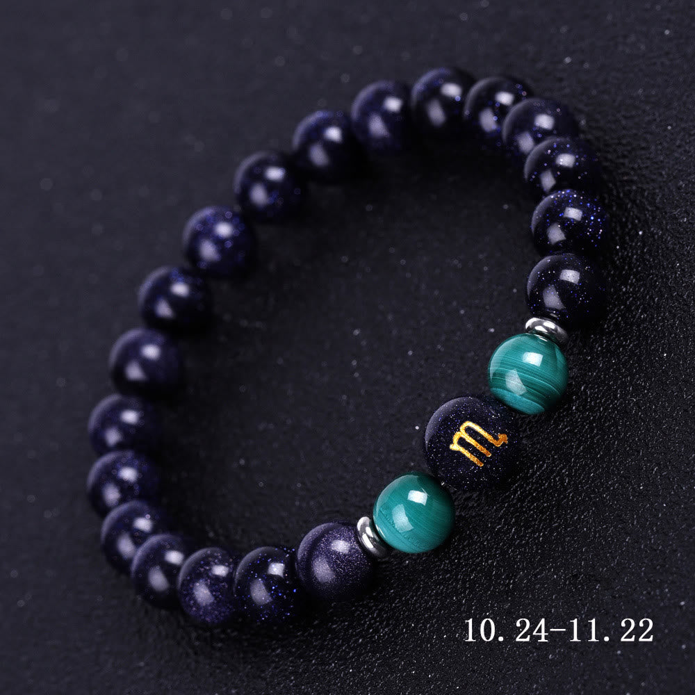 Olivenorma Blue Sandstone Zodiac Protection and Healing Bracelet - Scorpio - image 8