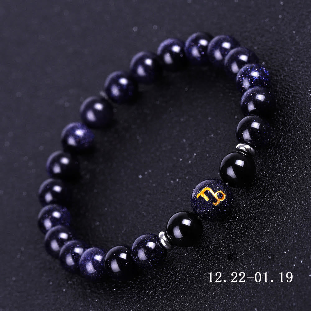 Olivenorma Blue Sandstone Zodiac Protection and Healing Bracelet - Capricorn - image 10