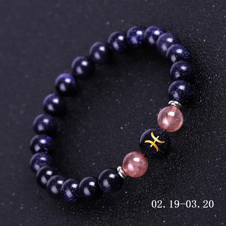 Olivenorma Blue Sandstone Zodiac Protection and Healing Bracelet - Pisces - image 12