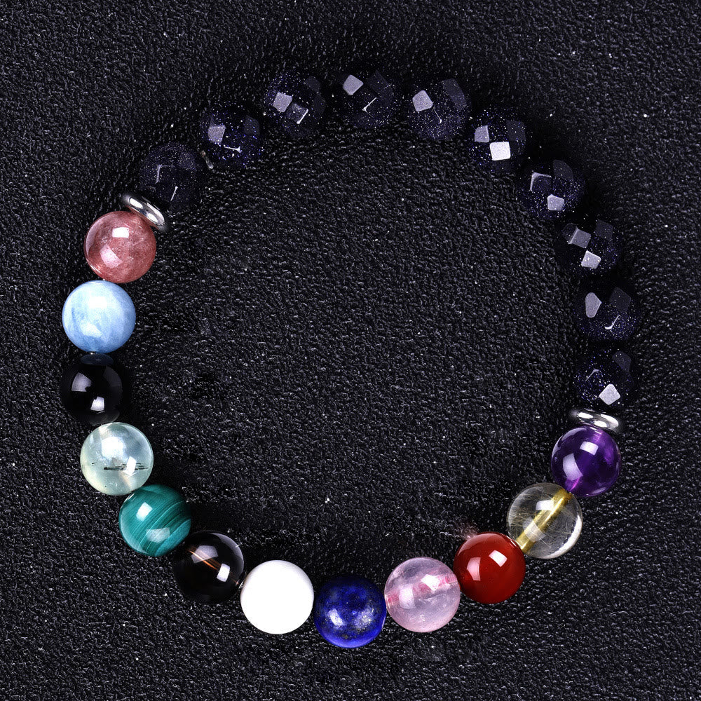 Olivenorma Blue Sandstone Zodiac Protection and Healing Bracelet - image 16