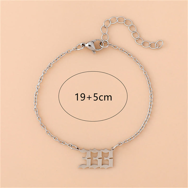 Olivenorma Angel Number Stainless Steel Bracelet - image 19