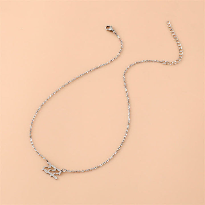 Olivenorma Angel Number Stainless Steel Necklace - image 21