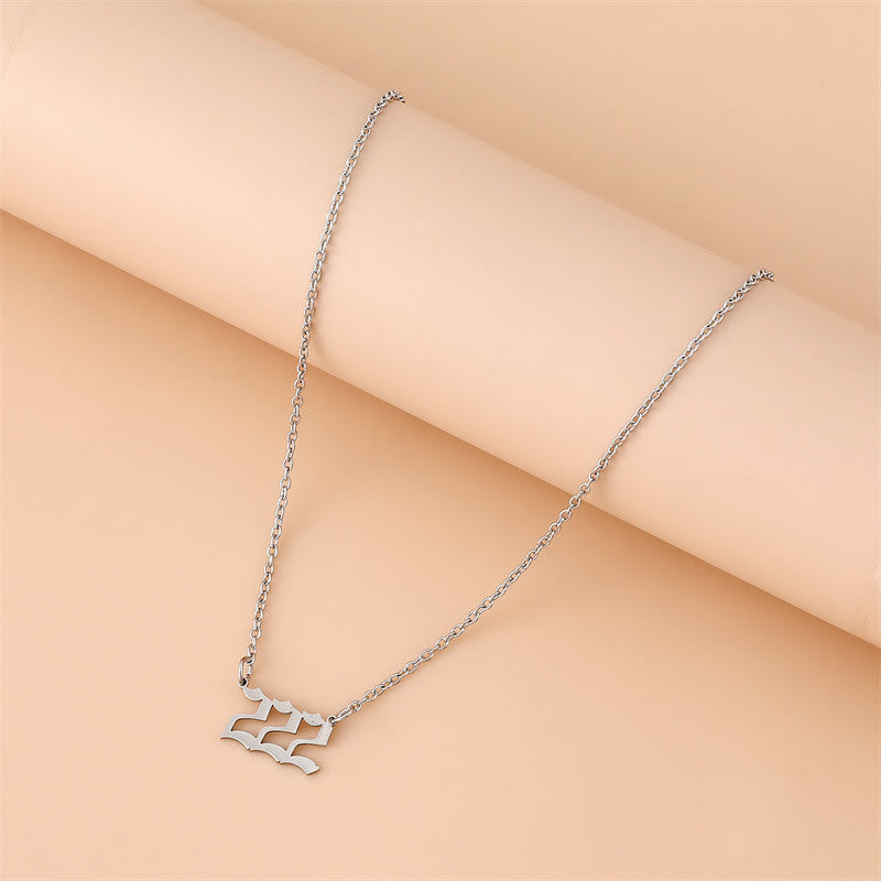 Olivenorma Angel Number Stainless Steel Necklace - image 1