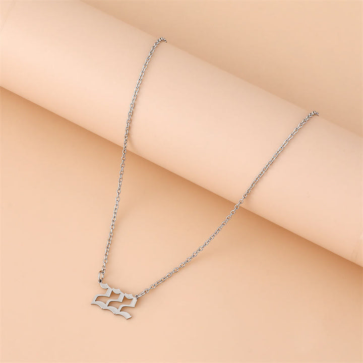 Olivenorma Angel Number Stainless Steel Necklace - image 1