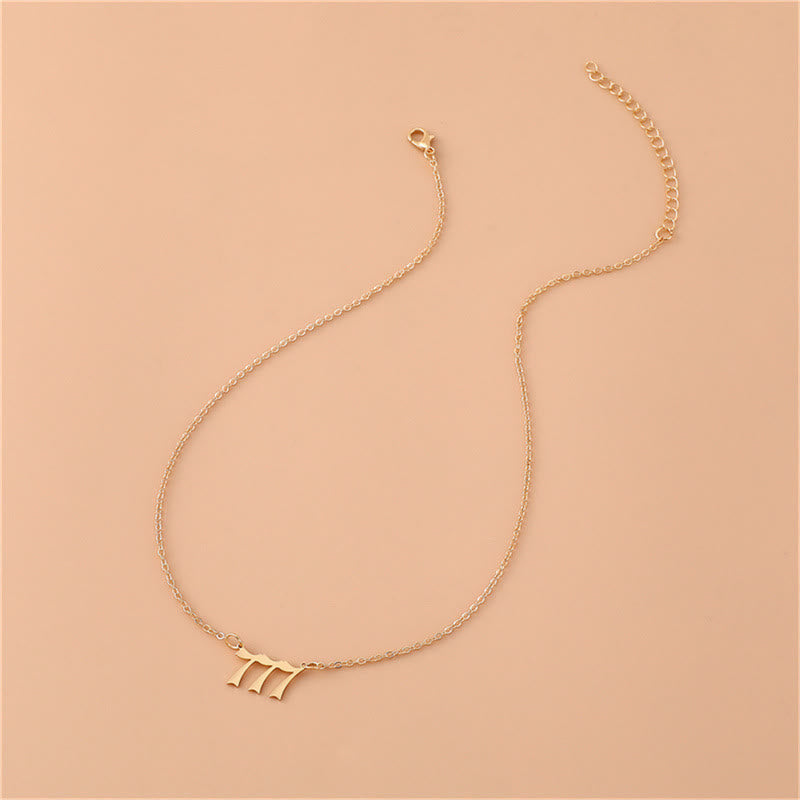 Olivenorma Angel Number Stainless Steel Necklace - image 2