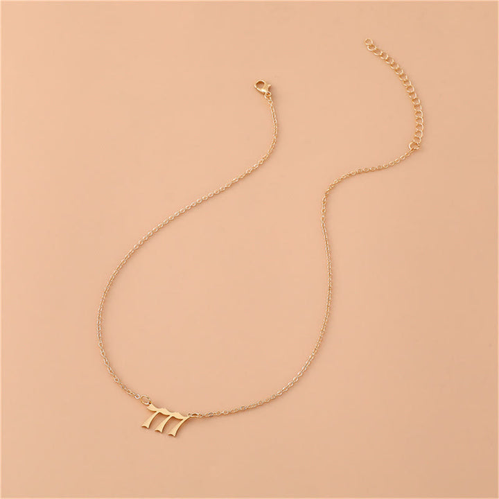 Olivenorma Angel Number Stainless Steel Necklace - image 2