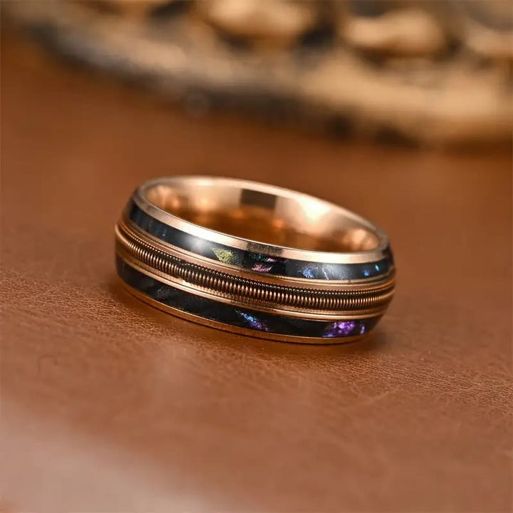 Olivenorma Spring Color Shell Rose Gold Stainless Steel Ring - 13 - image 0
