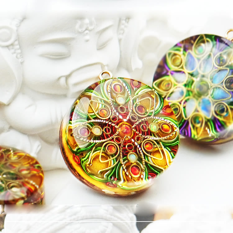 Olivenorma Super Seven Crystal Spiritual Stone Orgone Necklace - image 1