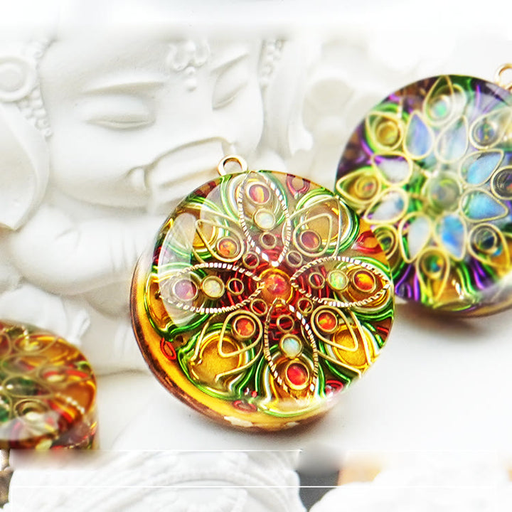 Olivenorma Super Seven Crystal Spiritual Stone Orgone Necklace - image 1