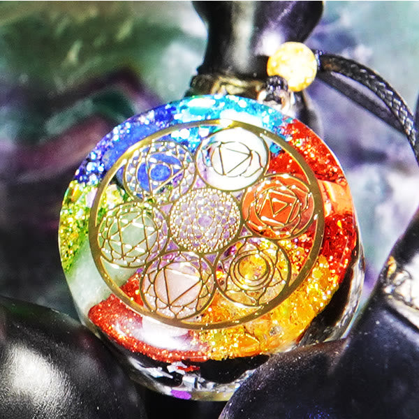Olivenorma Chakra Energy Healing Orgone Necklace - image 3