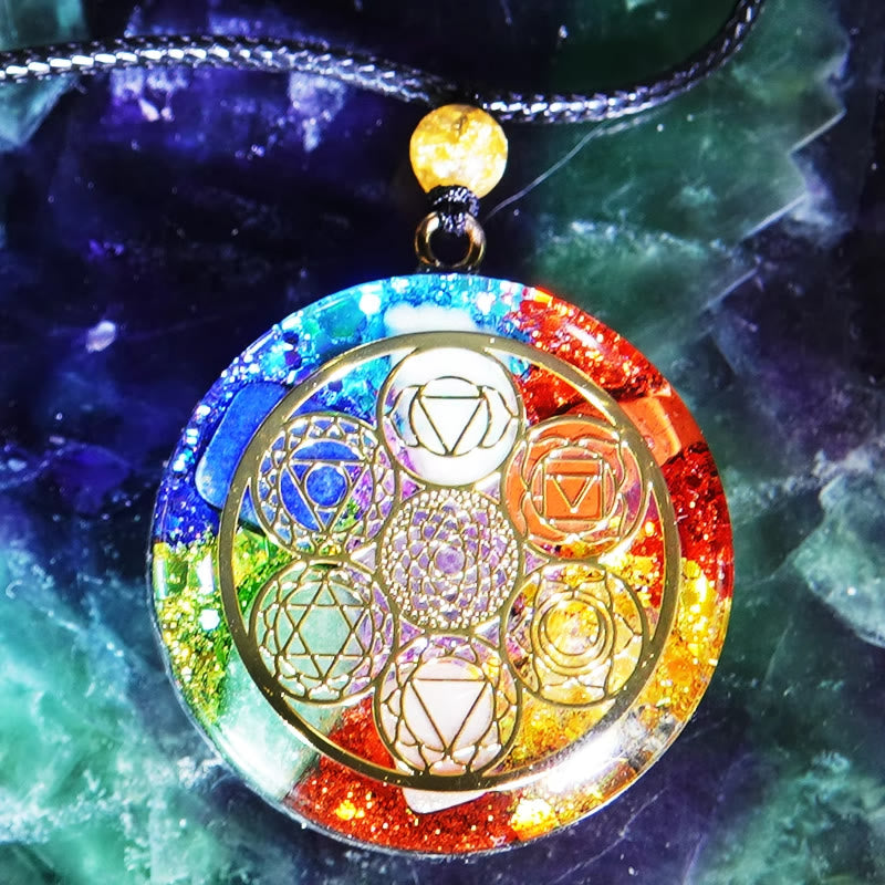 Olivenorma Chakra Energy Healing Orgone Necklace - image 1