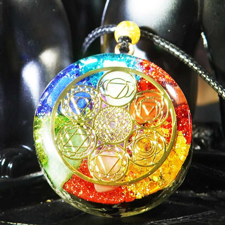 Olivenorma Chakra Energy Healing Orgone Necklace - image 5