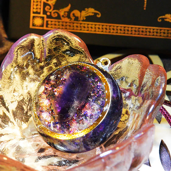 Olivenorma Amethyst Healing Orgone Necklace - image 1