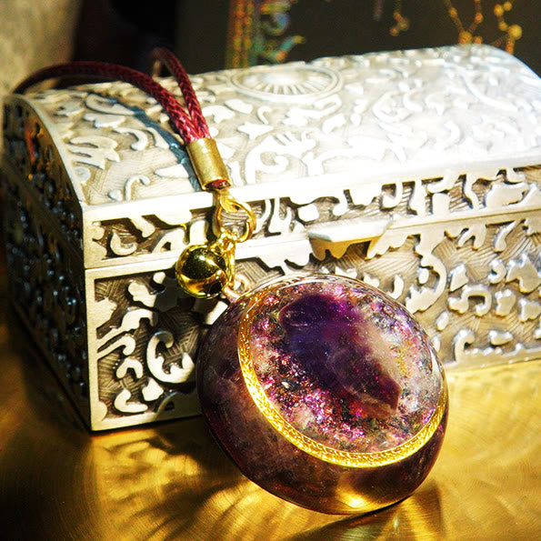 Olivenorma Amethyst Healing Orgone Necklace - image 2