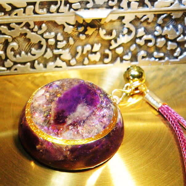 Olivenorma Amethyst Healing Orgone Necklace - image 4