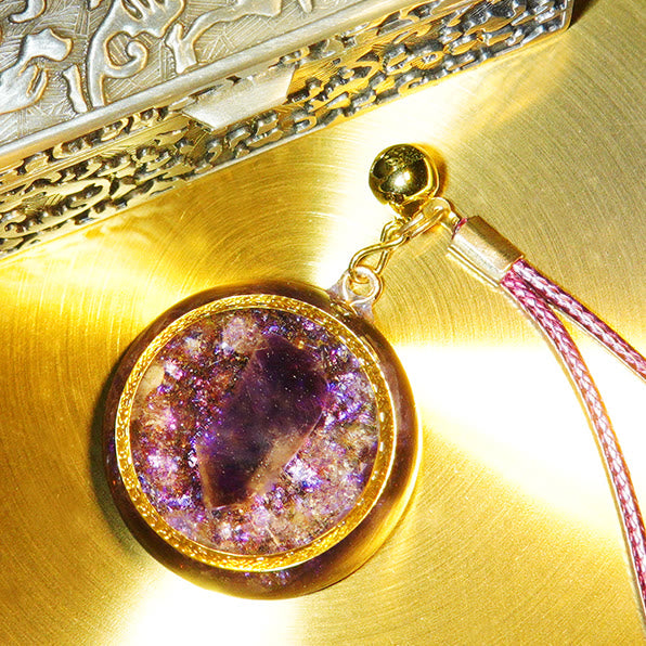Olivenorma Amethyst Healing Orgone Necklace - image 3