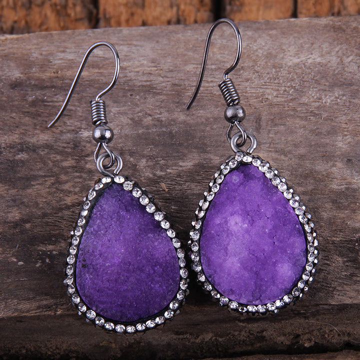 Olivenorma Cluster Pendant Raw Stone Beads Jewelry Set - image 14