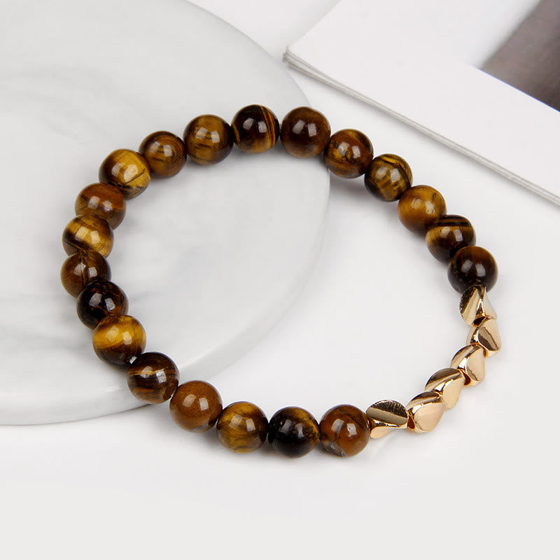 Olivenorma Natural Crystal Alloy Button Beads Bracelet - image 12