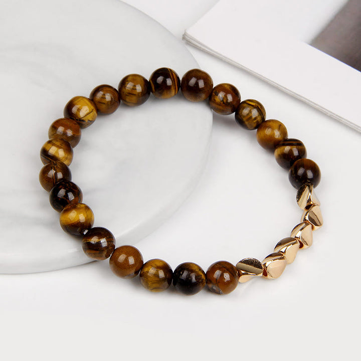 Olivenorma Natural Crystal Alloy Button Beads Bracelet - image 12