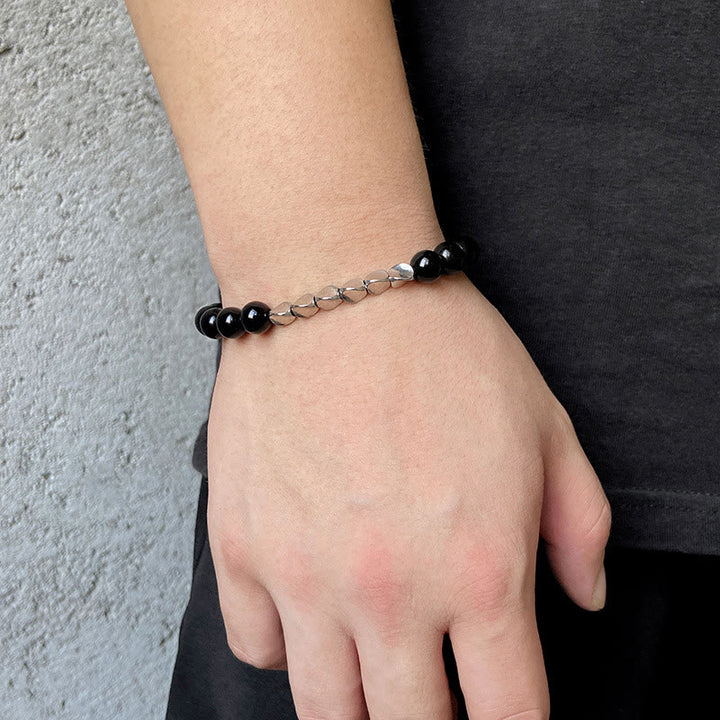 Olivenorma Natural Crystal Alloy Button Beads Bracelet - image 3