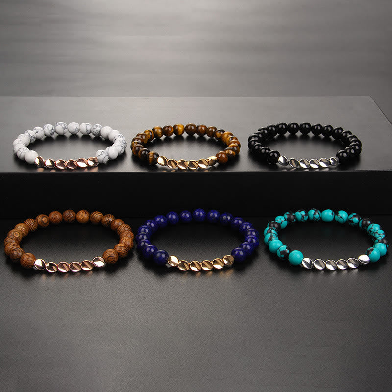 Olivenorma Natural Crystal Alloy Button Beads Bracelet - image 14