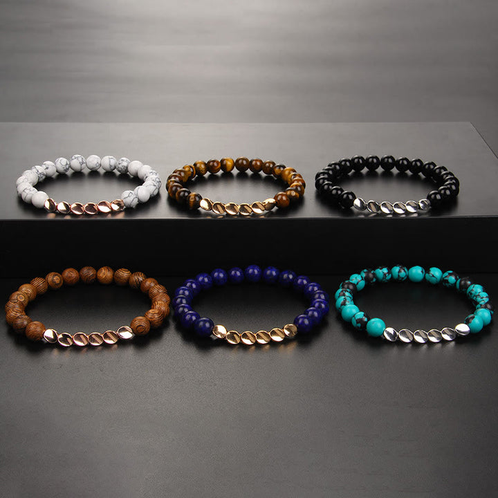 Olivenorma Natural Crystal Alloy Button Beads Bracelet - image 14