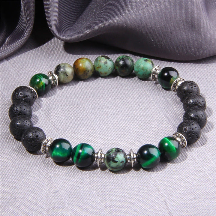 Olivenorma Natural Cat's Eye Stone Beads Men Bracelet - image 11