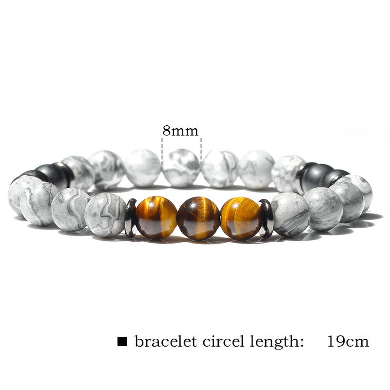 Olivenorma Natural Gray Jasper Beads Bracelet - image 12