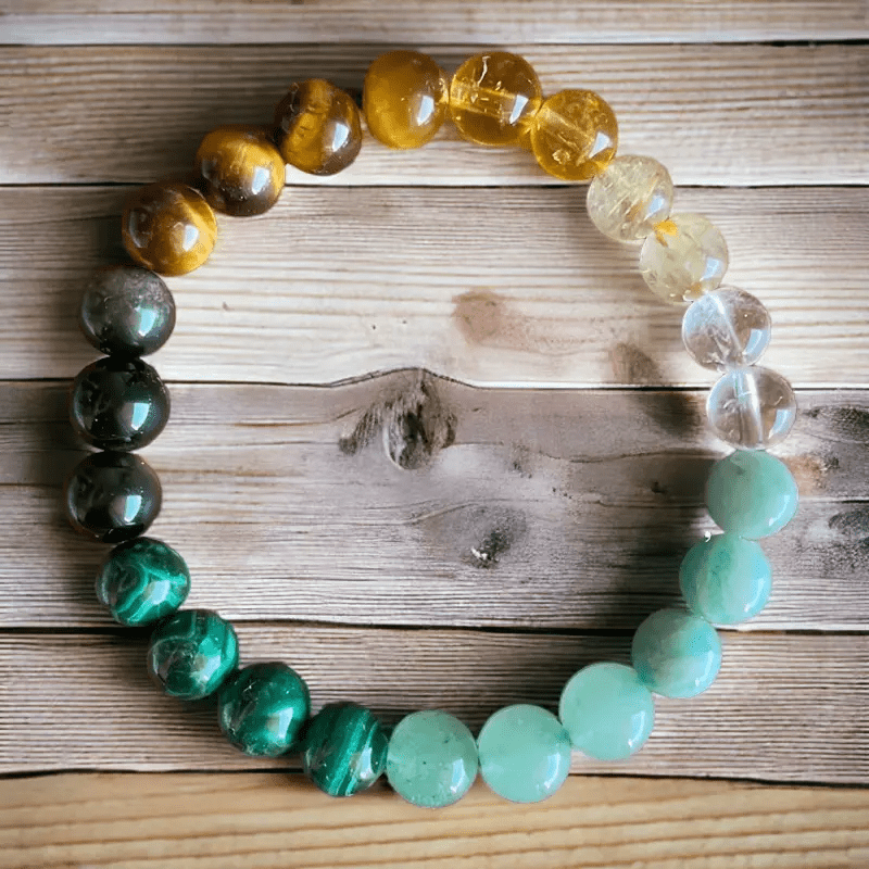 Olivenorma Malachite Tiger Eye Money Bracelet - image 2