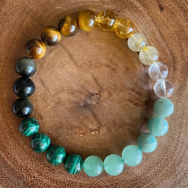 Olivenorma Malachite Tiger Eye Money Bracelet - Bracelet - image 0