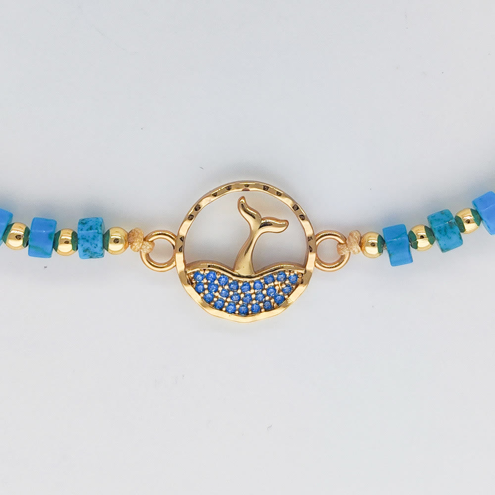 Olivenorma Turquoise Sapphire Dolphin Bracelet - image 4