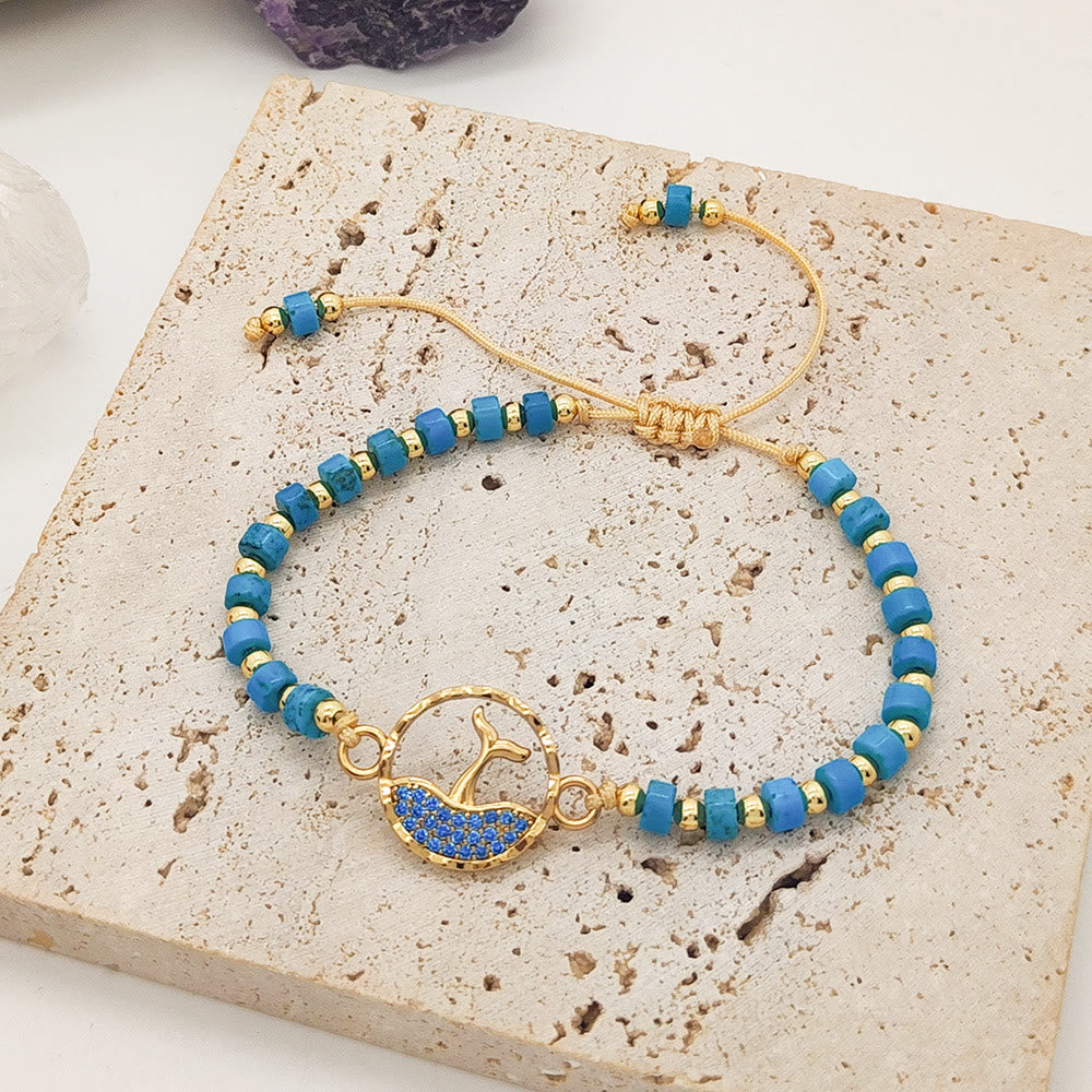 Olivenorma Turquoise Sapphire Dolphin Bracelet - image 2