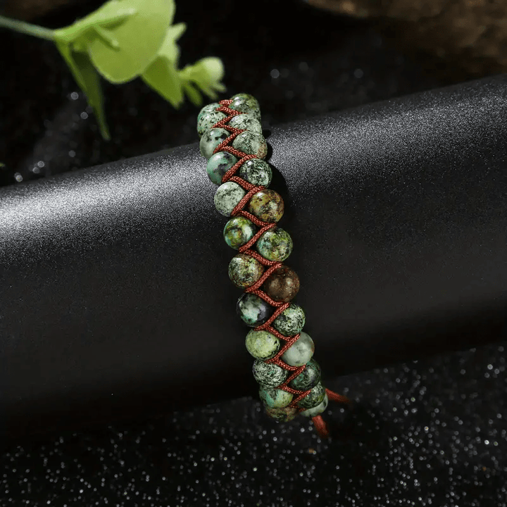 Olivenorma African Turquoise Braided Rope Bracelet - image 2