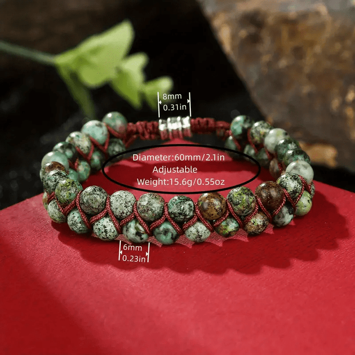 Olivenorma African Turquoise Braided Rope Bracelet - image 6