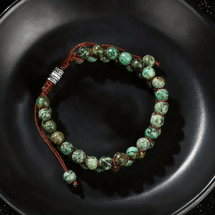 Olivenorma African Turquoise Braided Rope Bracelet - image 3
