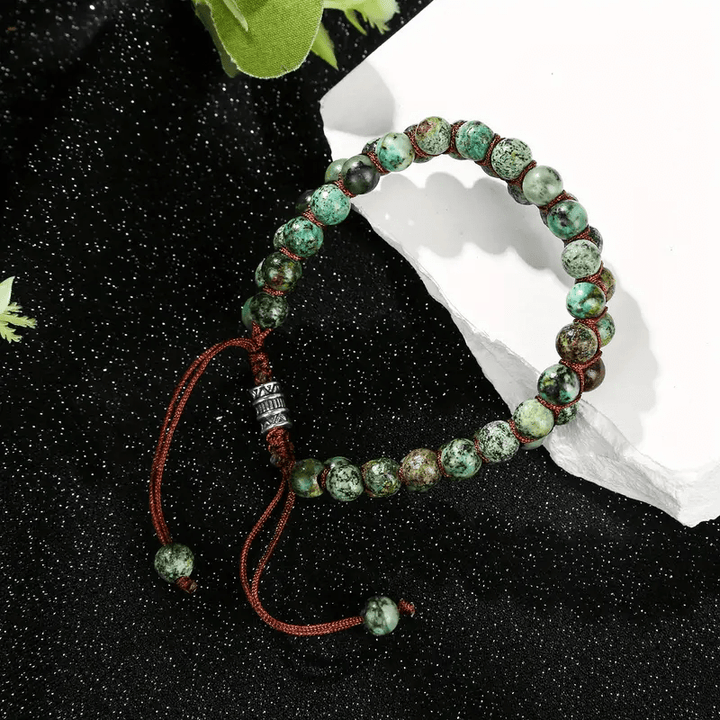Olivenorma African Turquoise Braided Rope Bracelet - image 5