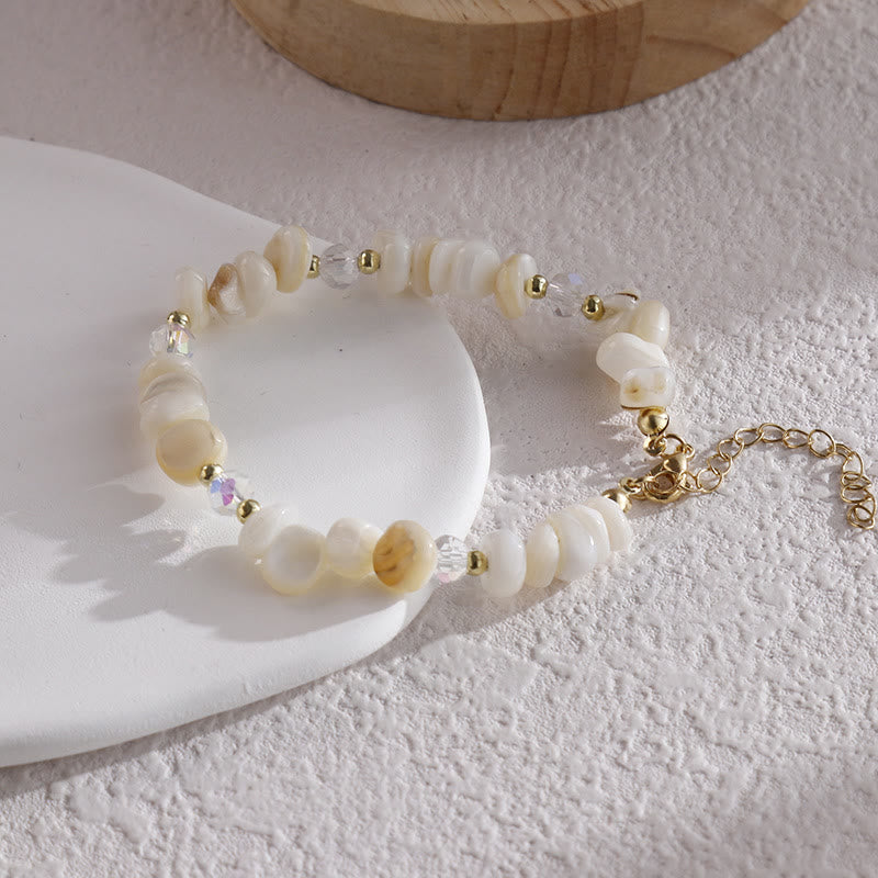 Olivenorma Natural Irregular Degaussed Crystal Bracelet - White Agate - image 5