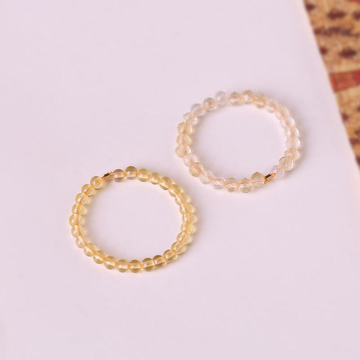 Olivenorma "Rich" Extra Fine 2mm Small Citrine Bead Ring - image 7