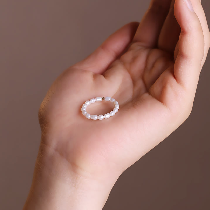 Olivenorma Extra Fine 2mm Freshwater Pearl Bead Ring - image 5
